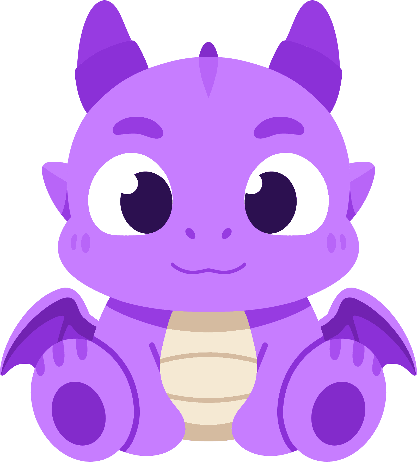 Pyri the dragon in Grape